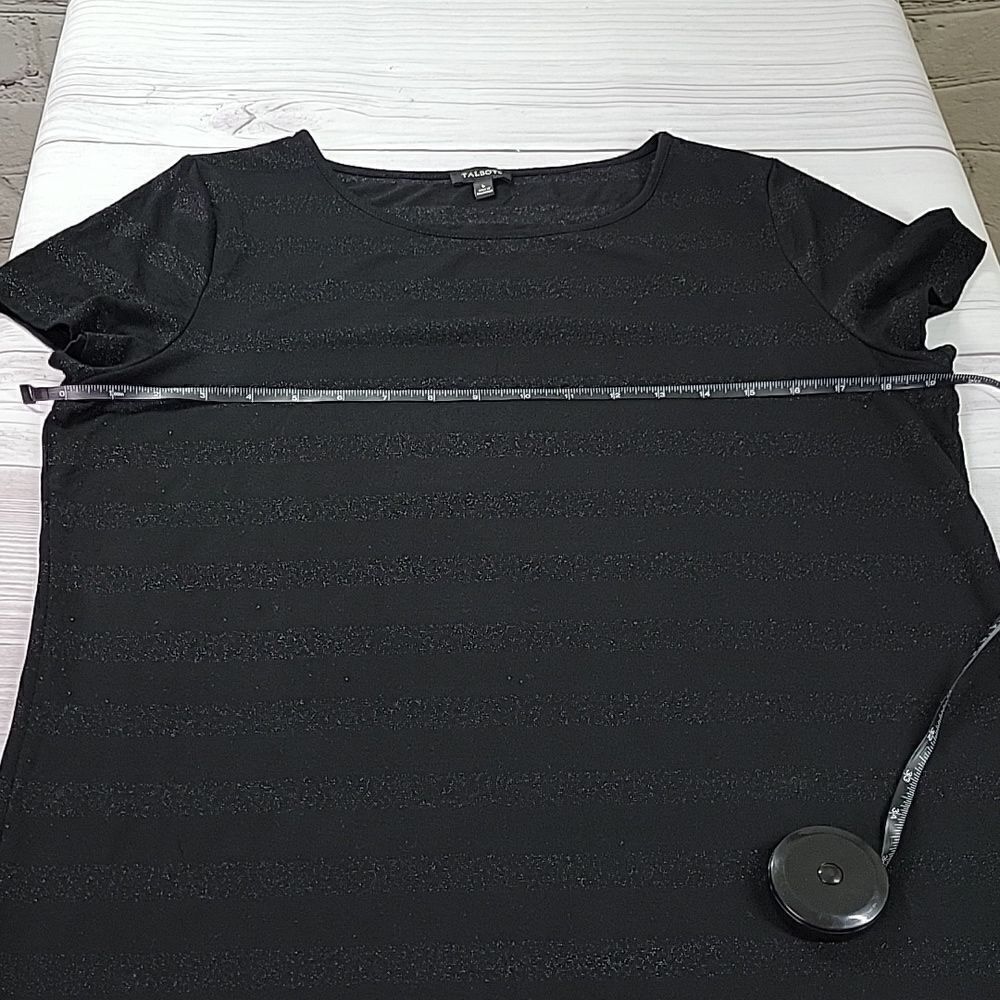 Talbots Shimmer Stripes Top - Picture 7 of 10